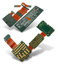 6 layers green rigid - flex immersion gold pcb board for MP3